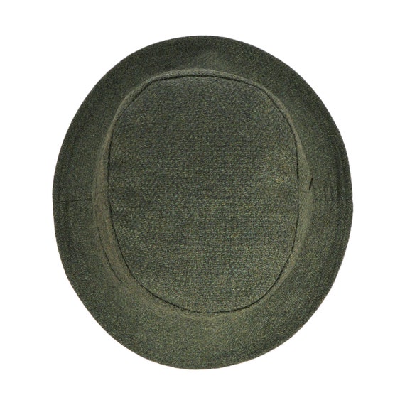 Irish Donegal Tweed Bucket Hat - Donegal Green Herringbone 