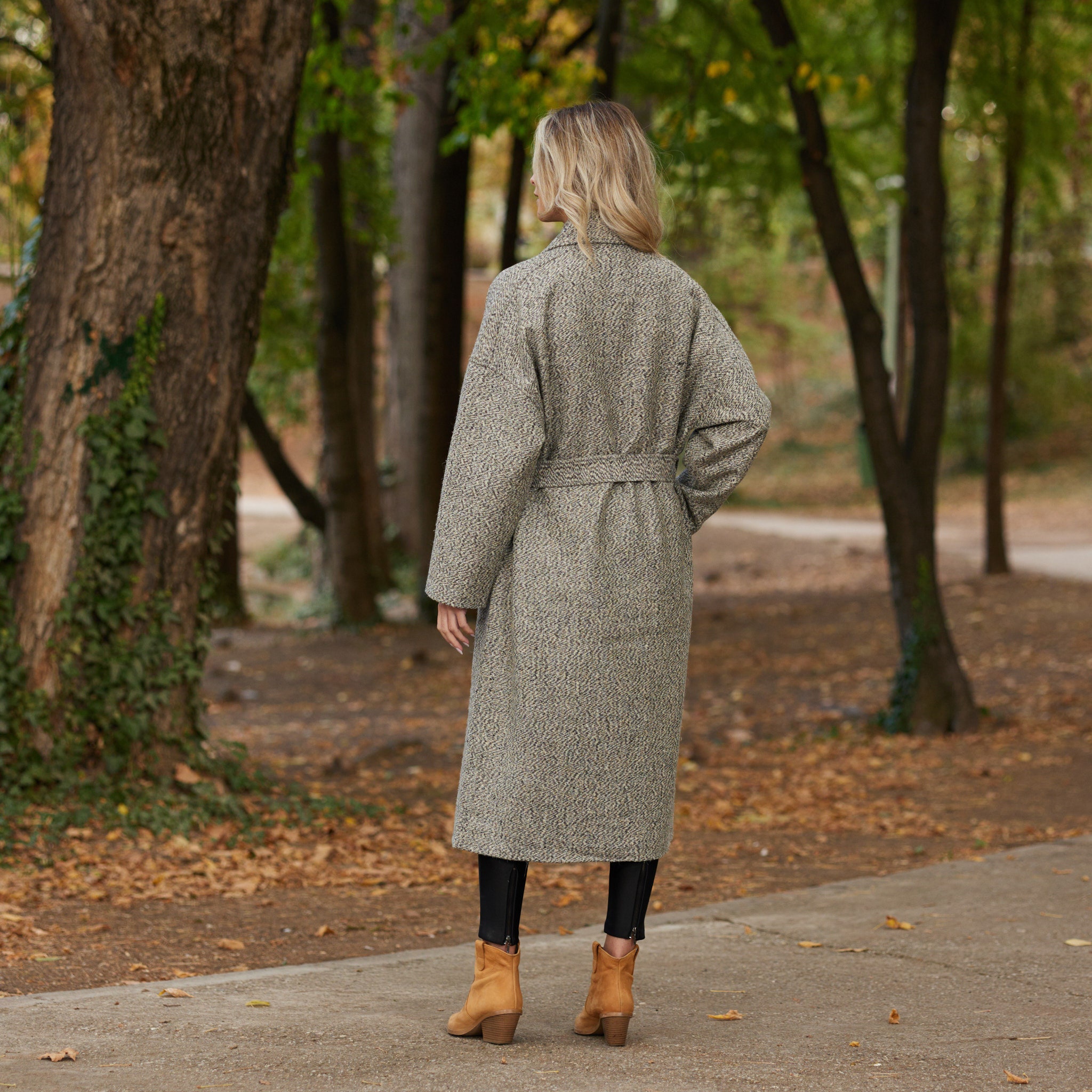 Asymmetrical Boiled-Wool Coat | Garnet Hill