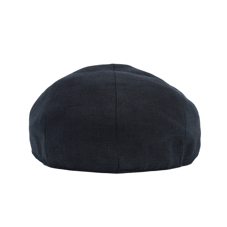 Irish Linen Newsboy Cap Black Port Ireland Handcrafted Etsy