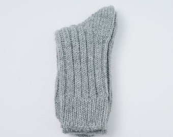 Irish - Calcetines para caminar en mezcla de alpaca - Gris metalizado - Talla L = Reino Unido 8-12 (EUR 42-47 / EE. UU. 8,5- 12)