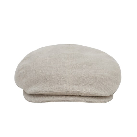 Irish Linen Driving Cap Natural Ireland Handcrafted Unisex Etsy