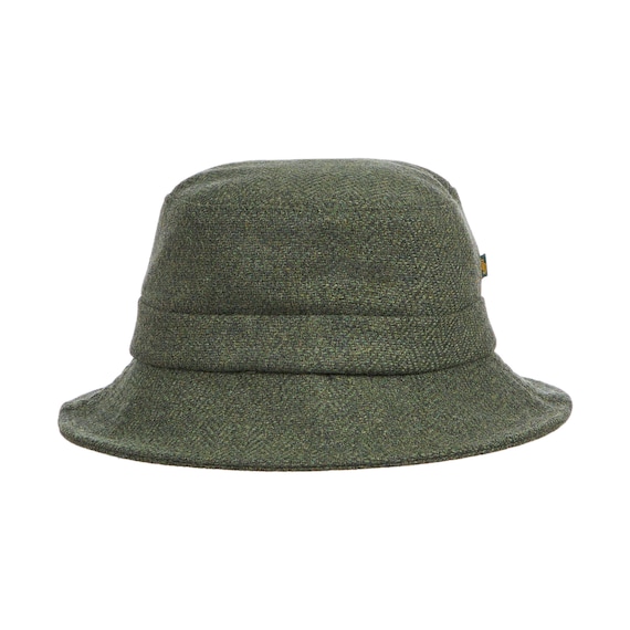 Irish Donegal Tweed Bucket Hat Donegal Green Herringbone Ireland Handcrafted Unisex Etsy UK