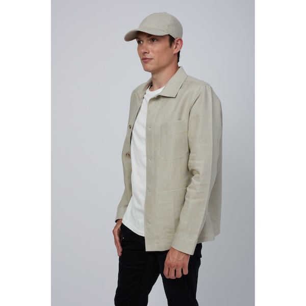 Mens Linen Jacket Etsy