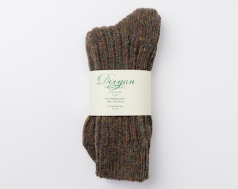 Irish Wool Walking Socks - Donegal Moss Fleck - Unisex - Handcrafted