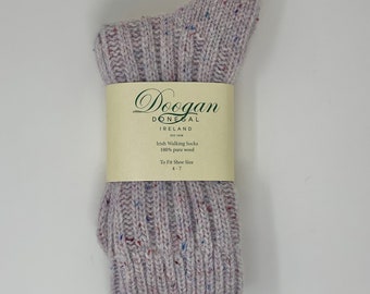 Irish Donegal wool socks -Fintra Fleck - Handcrafted Size M = UK 4-7  (EUR 37-41  /  US 5.5 -8.5)