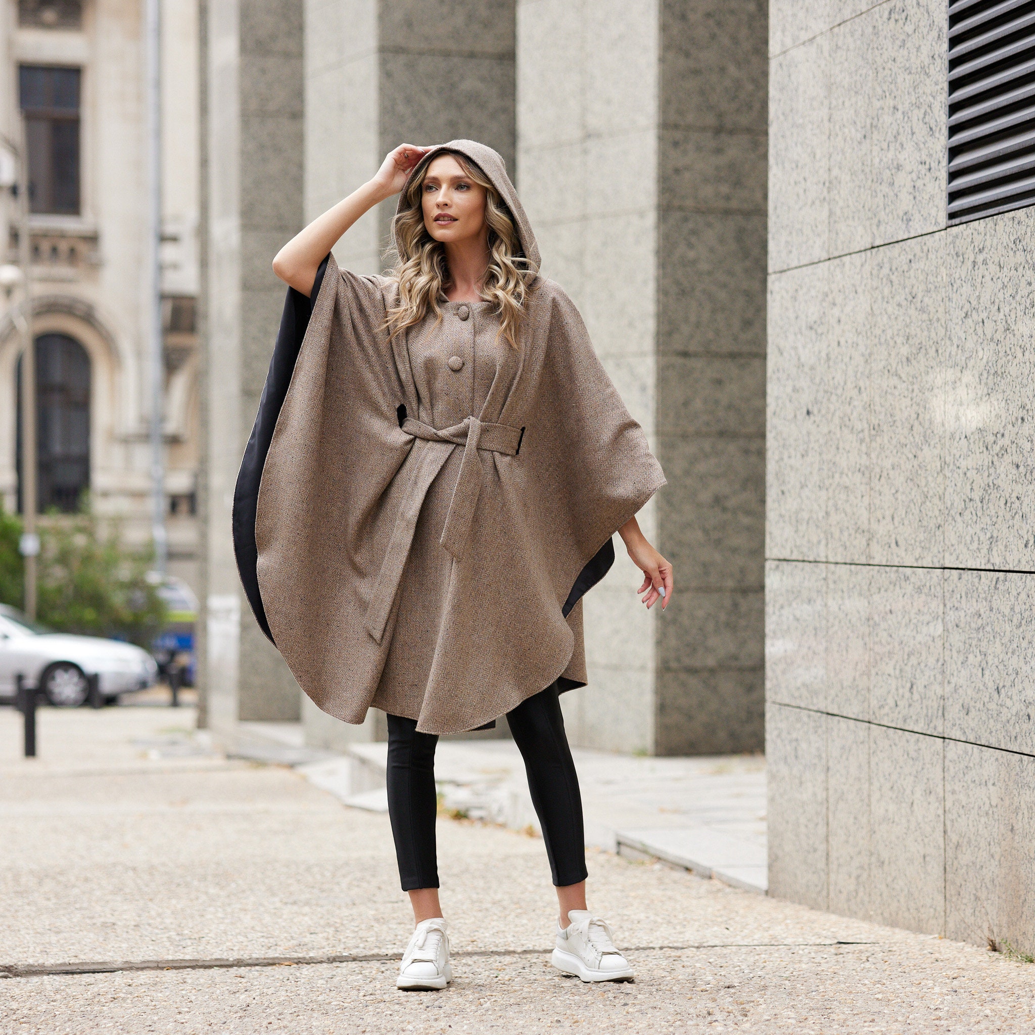 Womens poncho and cape