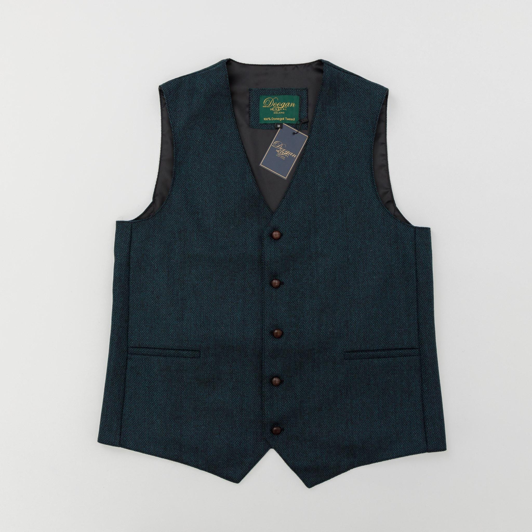 Blue Tweed Vest - Etsy