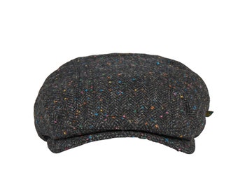 Irlandese - Donegal Tweed Peaky Cap - Charcoal Donegal Fleck - Irlanda - Realizzato a mano - Unisex