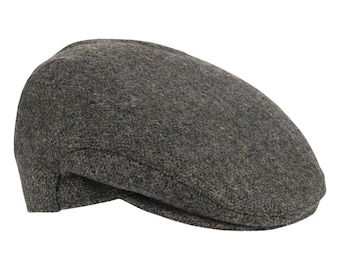 Irish - Donegal Tweed Flat Cap -  Donegal Moss  - Ireland - Handcrafted - Unisex