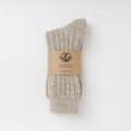 Irish - 100% Natural Undyed Wool  Walking Socks - Natural Grey  -  Size L =  UK 8-12 (EUR 42-47 / US 8.5- 12) product logo