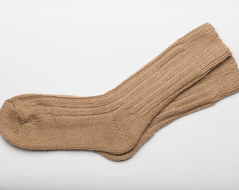 Irish Wool Walking Socks - Fawn - Handcrafted