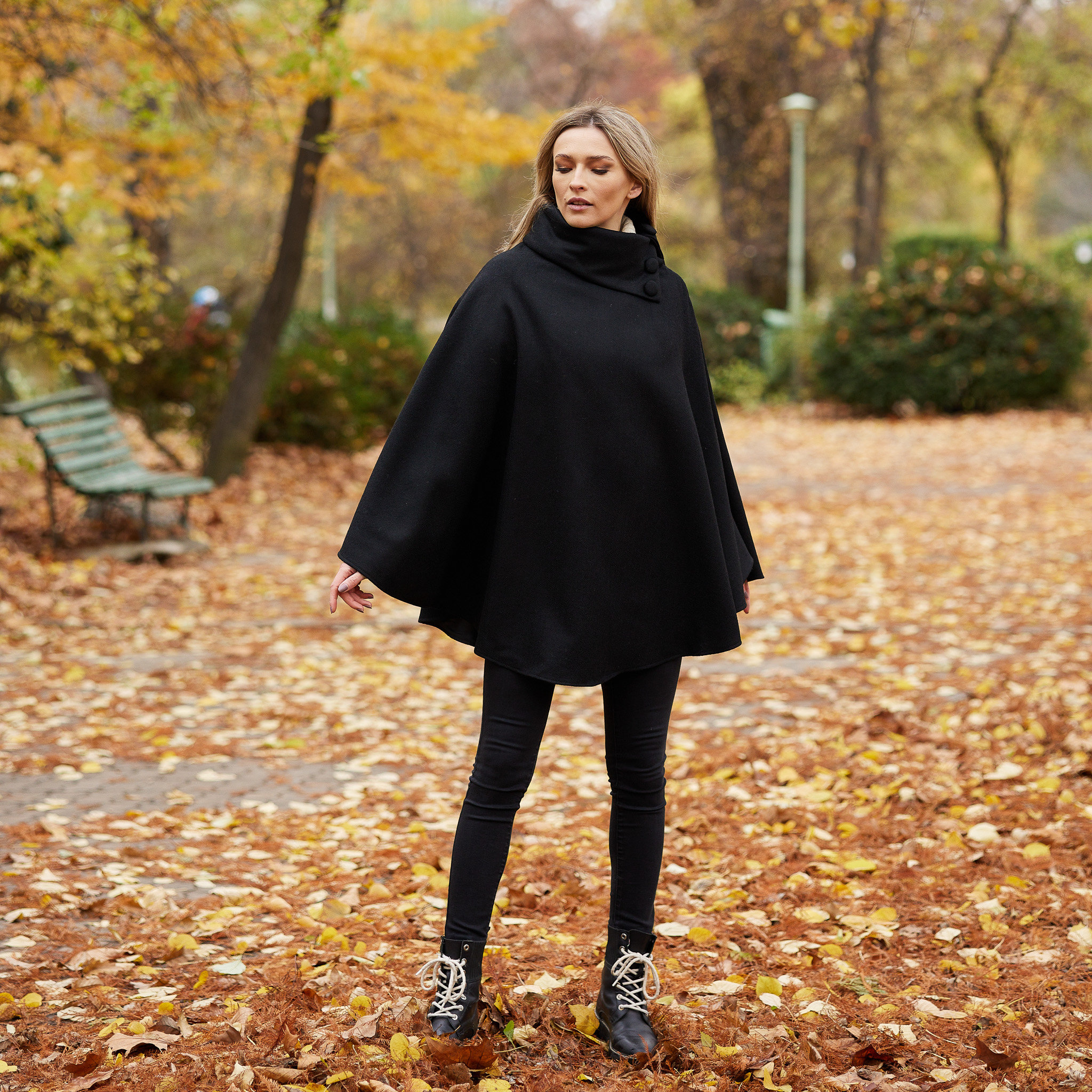 Châle-poncho Avec Manches En Laine Pour Femme - Léger, Chaud Et Ouvert Sur Le Devant - 6