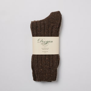Irish Wool Walking Socks - Donegal Turf  - Size L =  UK 8-12 (EUR 42-47 / US 8.5- 12)