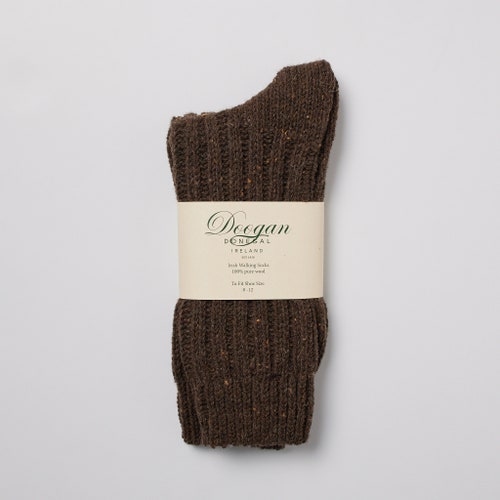 Irish Wool Walking Socks - Donegal Turf - Unisex - Handcrafted