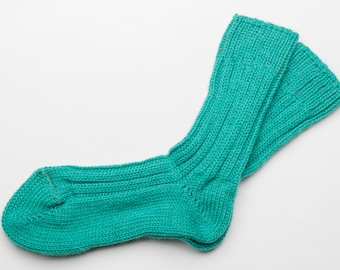 Irish wool socks - Alpine Green - Unisex - Handcrafted