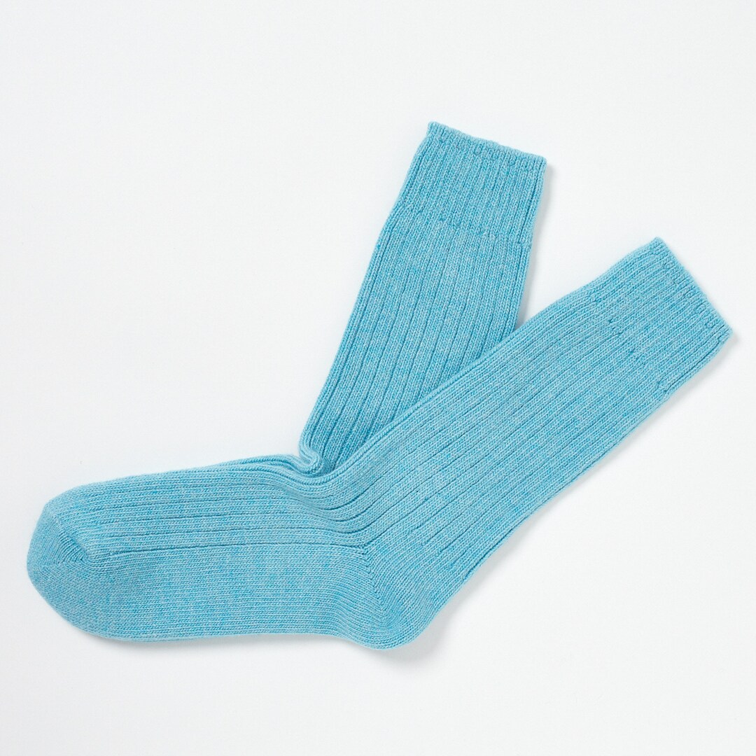 Cashmere Blend Socks Aqua Size M UK 47 EUR 3741 / US Etsy UK