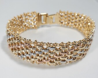 tri color stretch bracelets