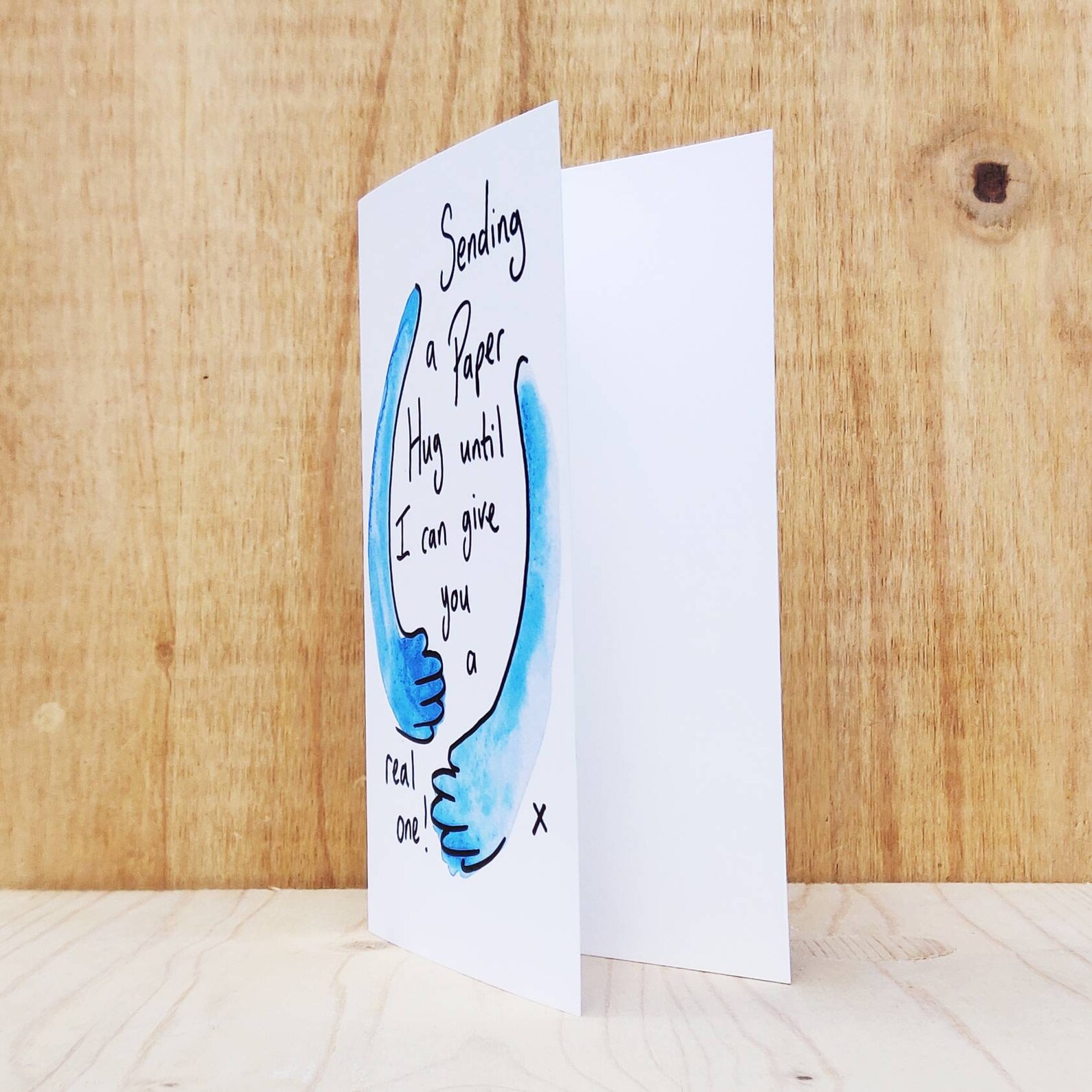 Paper Hug Card, Sending You a Paper Hug, Sustainably Sourced Greetings ...