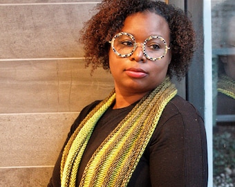 Bi-Color Grasshopper Infinity Scarf
