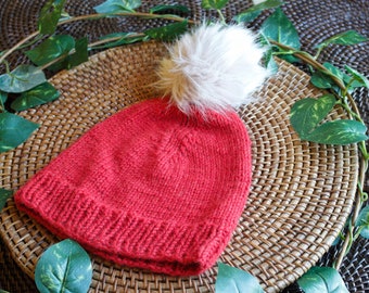 Pratt Red Cashmere Hat