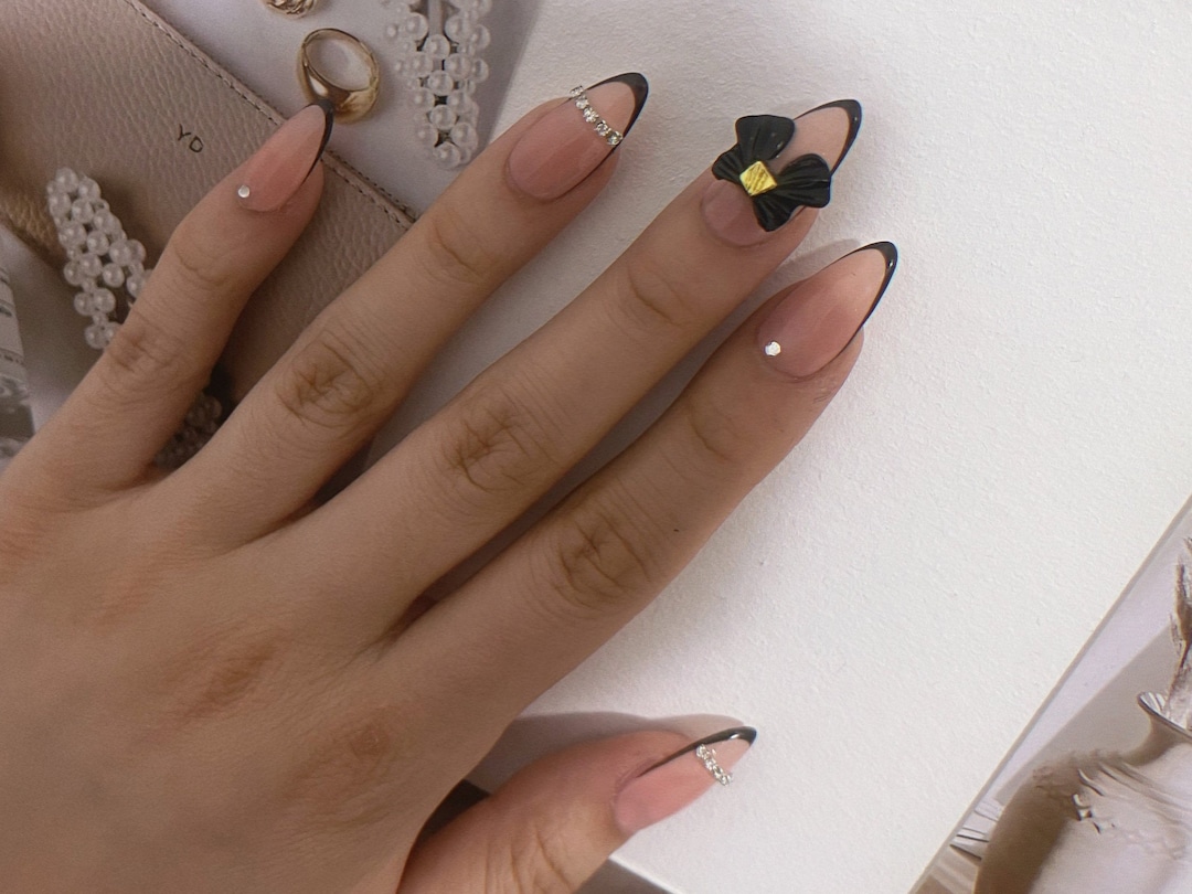 Dreamy Elegant Princess Nails Handmade Reusable Press Ons Salon