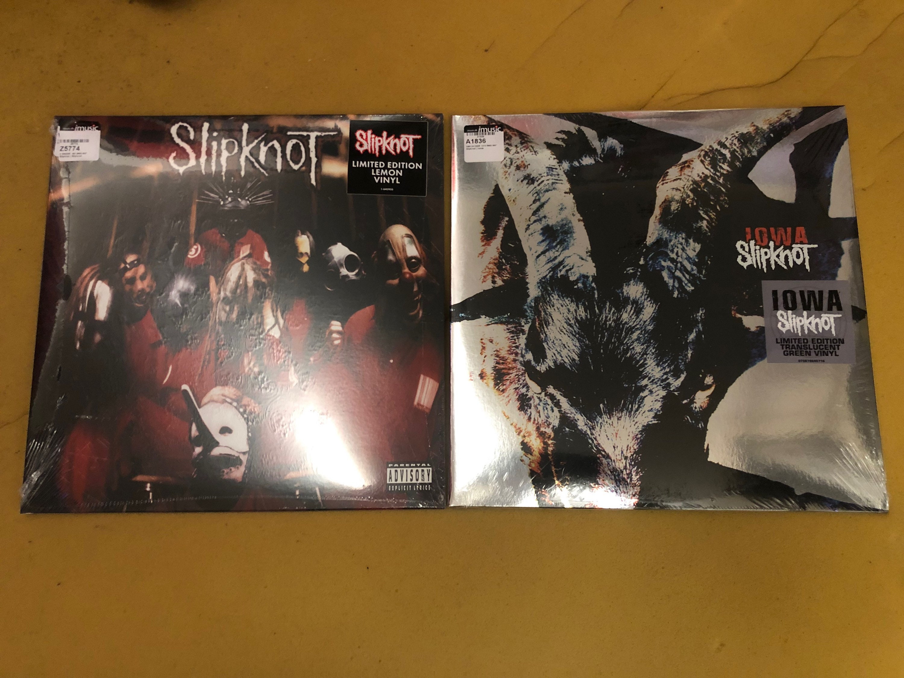SLIPKNOT 1ST ALBUM LP GREEN Vinyl policeproducts.com