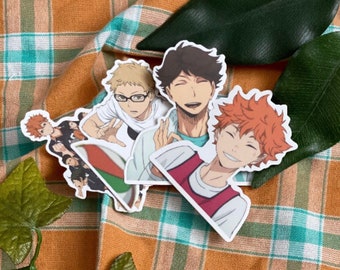 Haikyuu anime random mystery stickers ~ waterproof vinyl ~ ( karasuno, anime, volleyball )