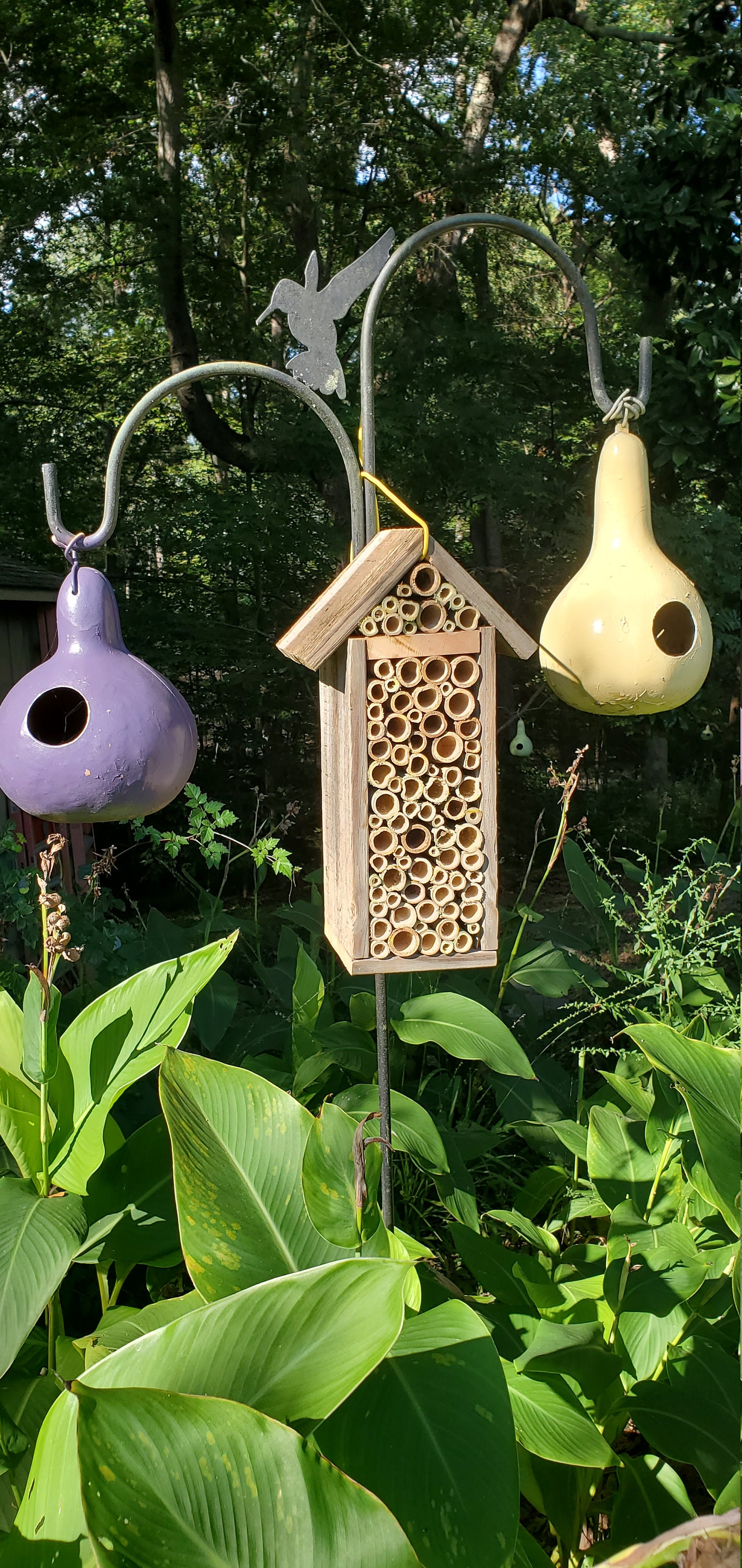 Cedar & Bamboo Bee House Etsy