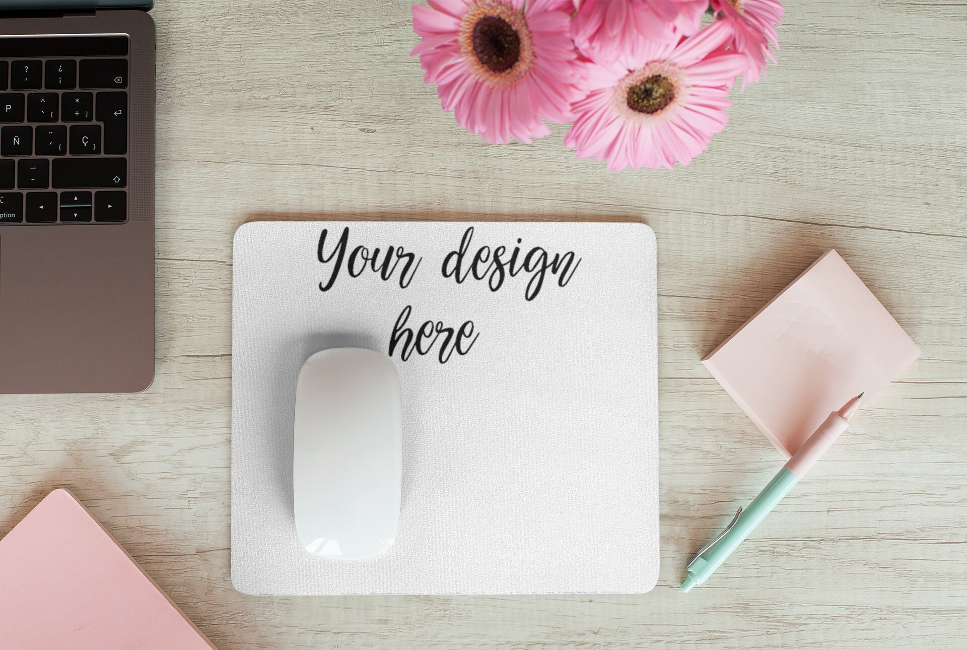 Custom Mouse Pad 9.25x7.75 Select your backdround or color Etsy