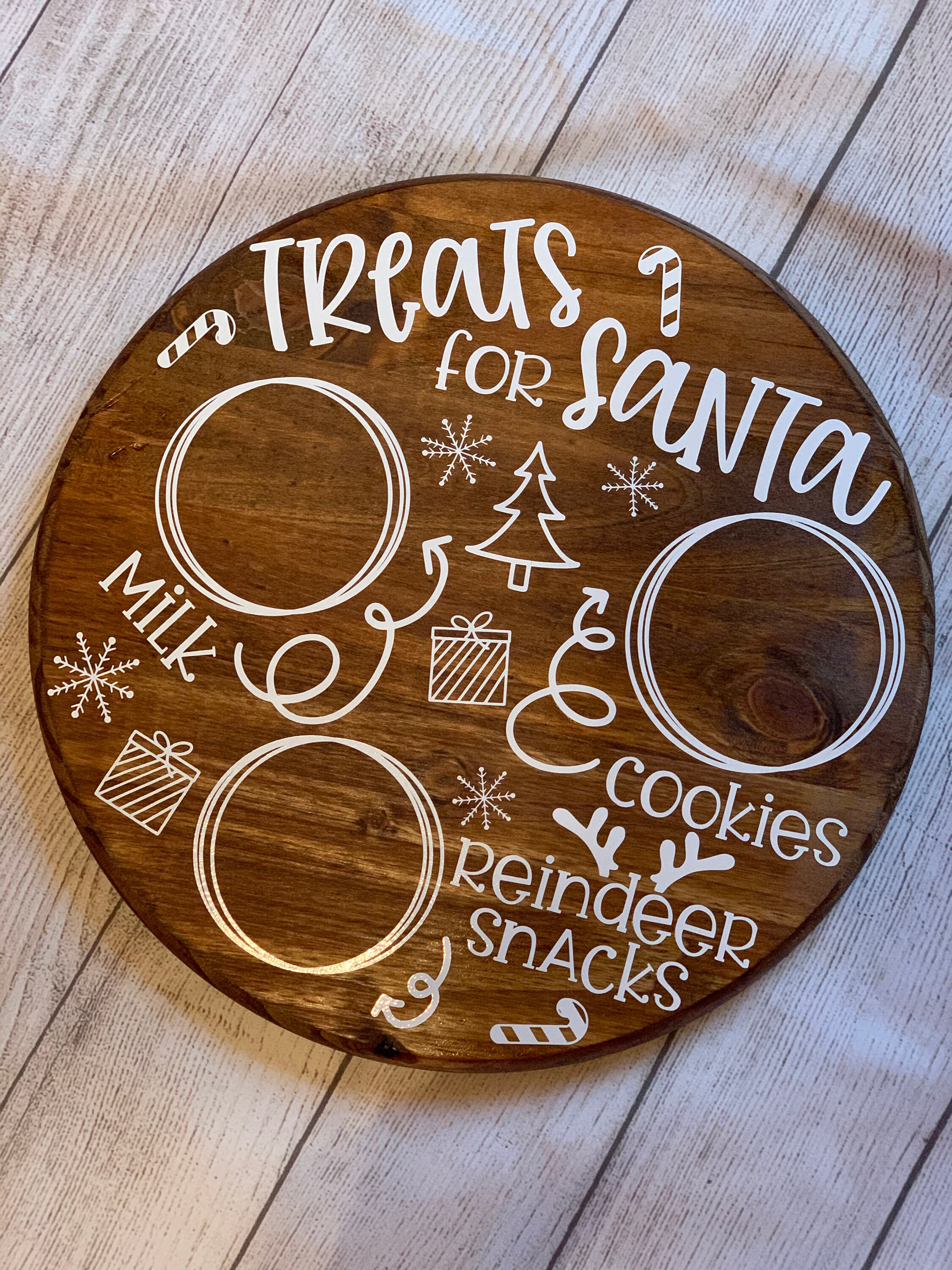 Treats for Santa Tray Etsy