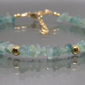 Grandidierite Bracelet, Genuine Gemstone Bracelet, Sterling silver, Gold filled, Birthday Gift, Gift for Women