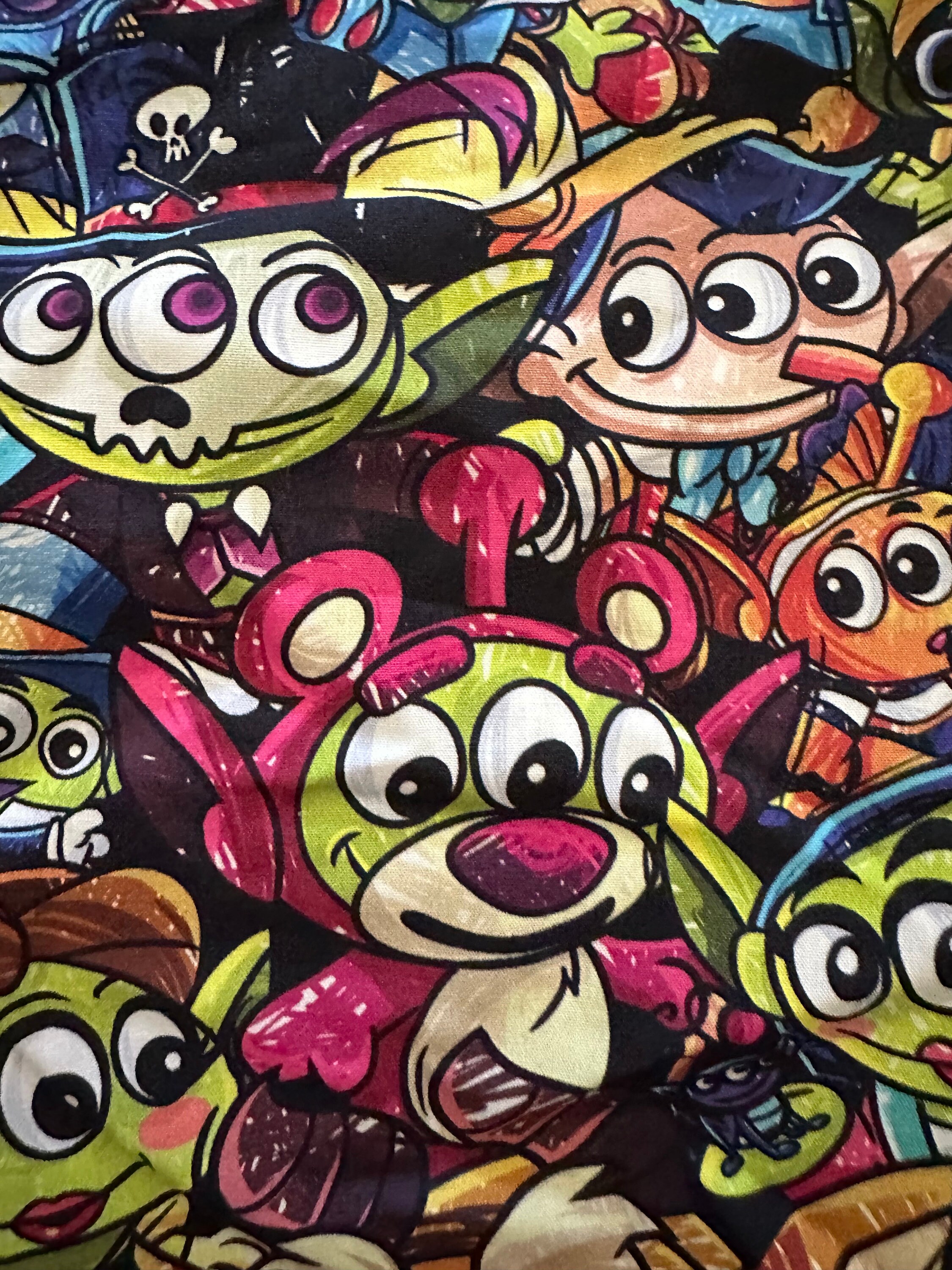 1 Yard Aliens Fabric, Girls Fabric, Creatures, Dresses Fabric, Clothing ...
