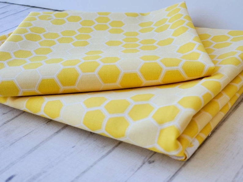 LAST CUT Fabric by the Yard Yellow Etsy