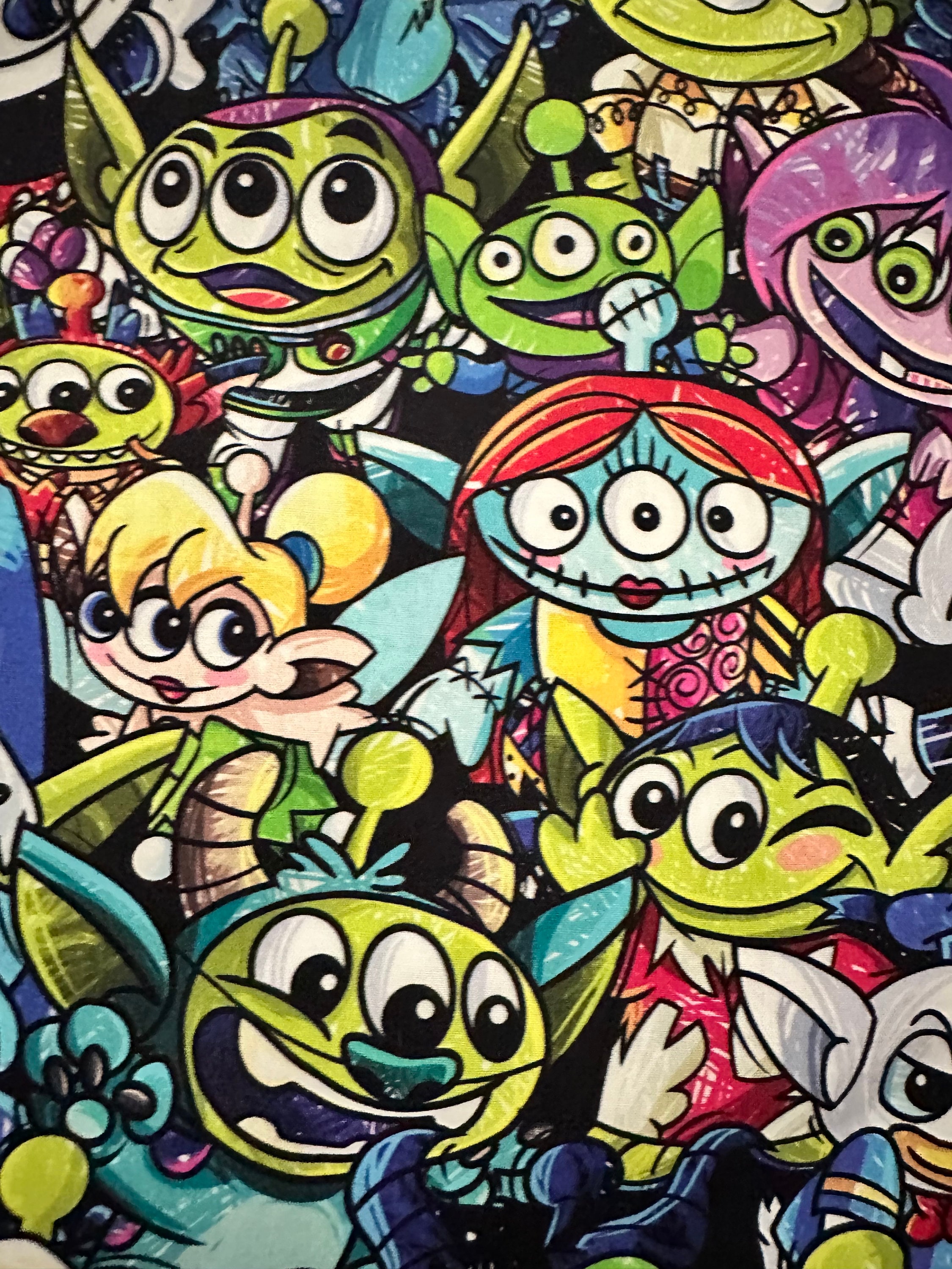 1 Yard Aliens Fabric, Girls Fabric, Creatures, Dresses Fabric, Clothing ...