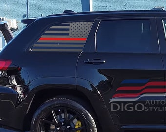 Jeep Grand Cherokee Thin Blue Line Decals Etsy