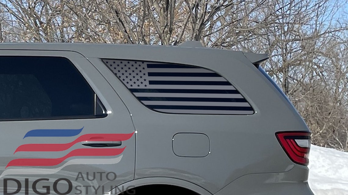 Precut 20112021 Dodge Durango Quarter Window American Flag Etsy
