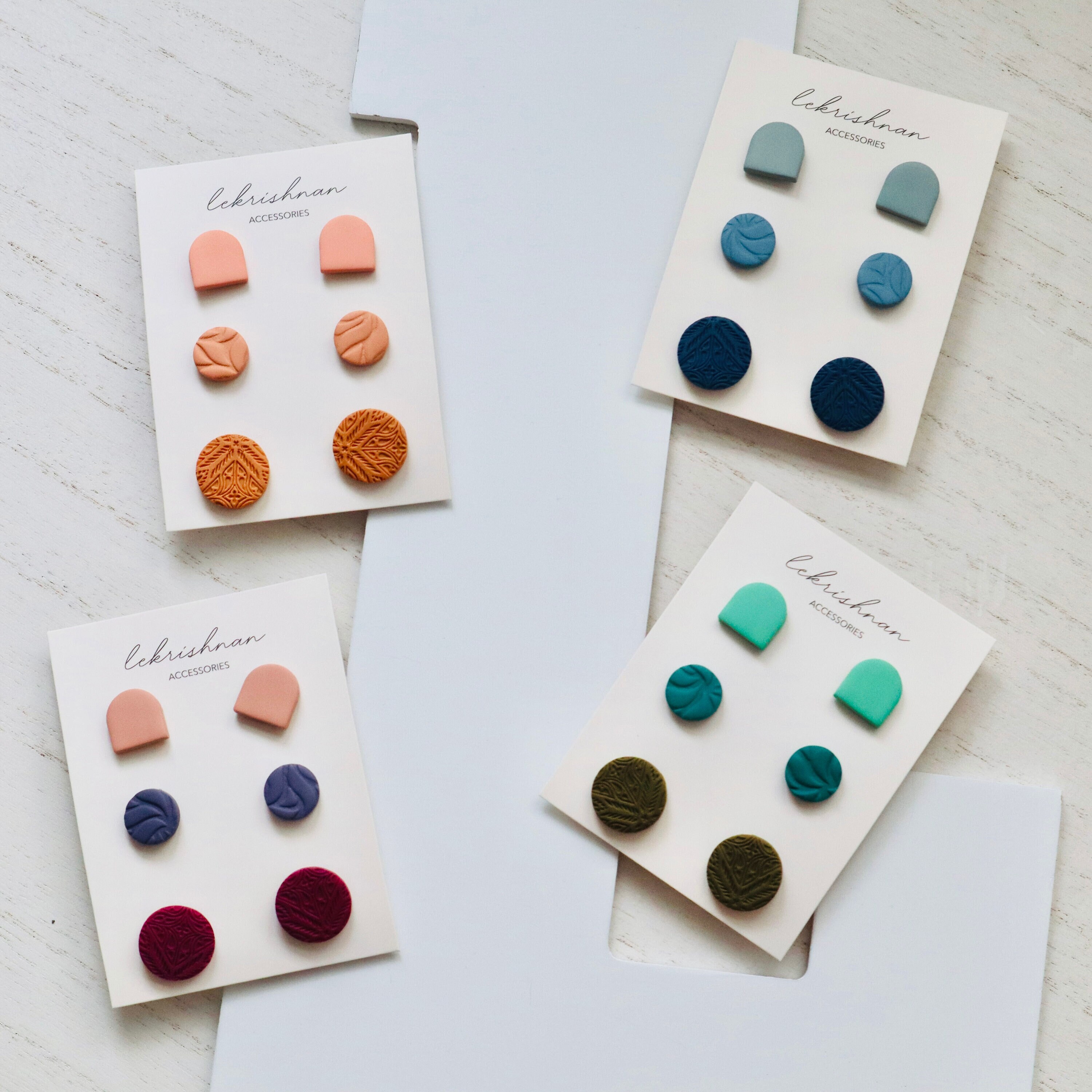 STUD EARRINGS Polymer Clay Earrings Handmade Earrings Etsy Canada