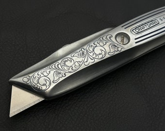 Hand Engraved (Retractable) Utility Knife