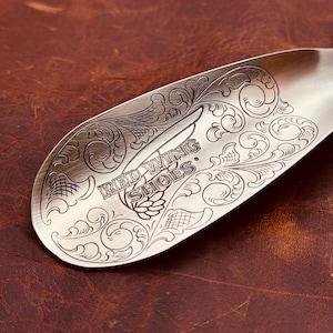 Hand Engraved Redwing Shoe Horn