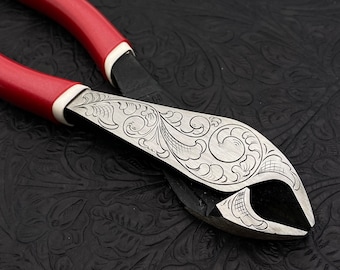 Hand Engraved Diagonal Cutters