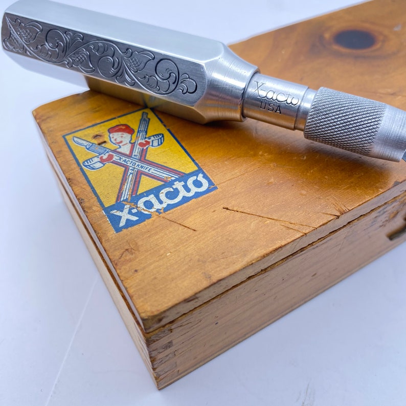 Hand Engraved Vintage X-ACTO Knife image 3