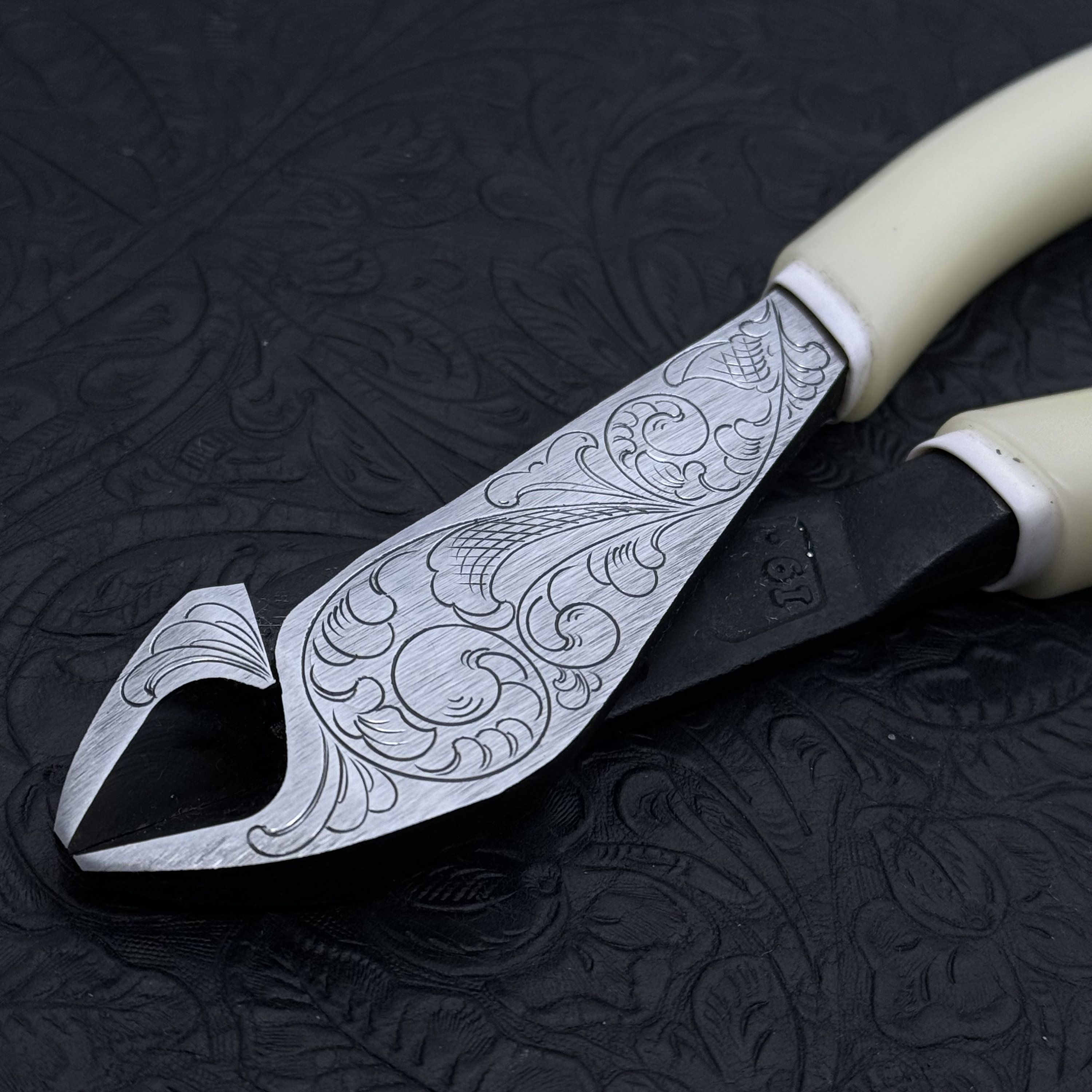 Hand Engraved Diagonal Cutters