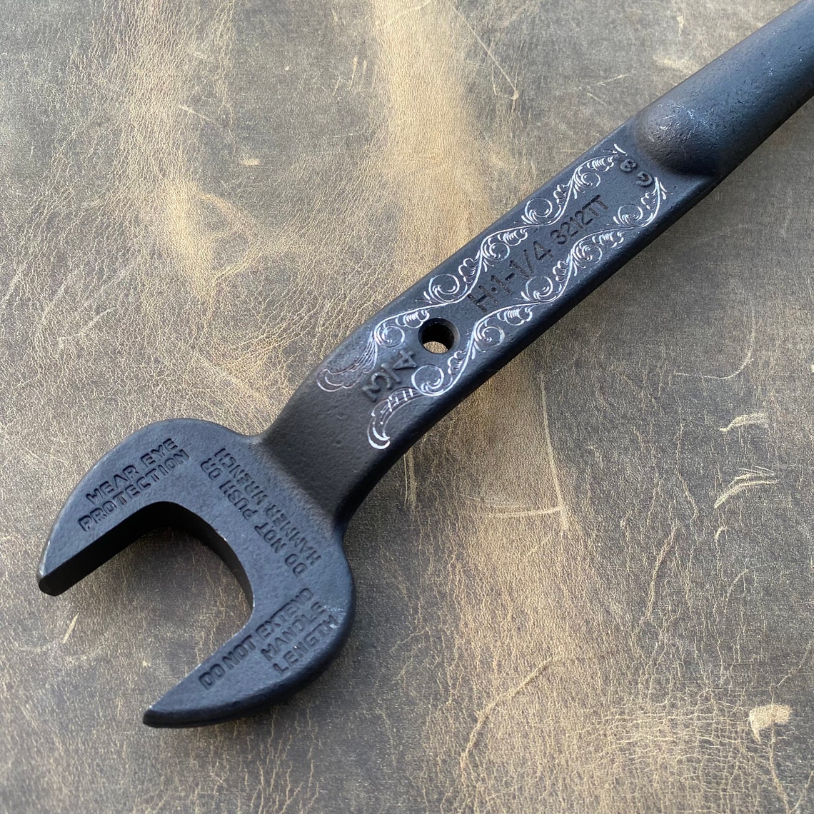 Hand Engraved Spud Wrench Etsy