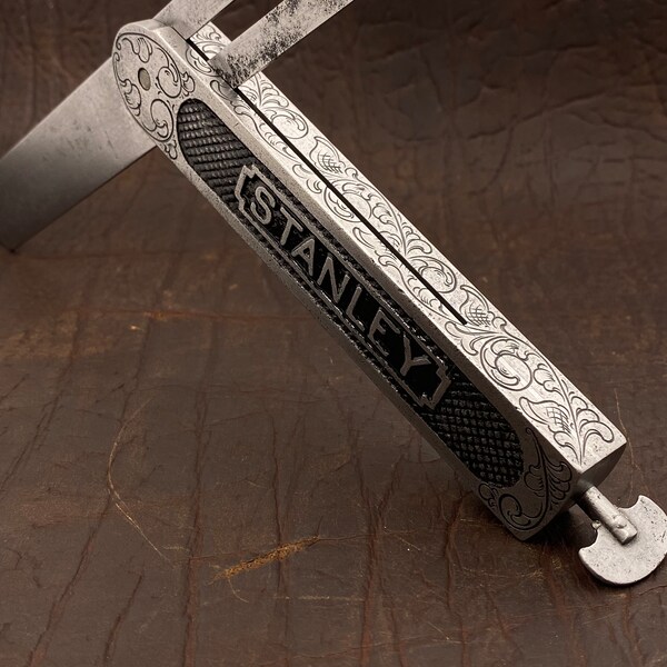 Hand Engraved Stanley Bevel Square