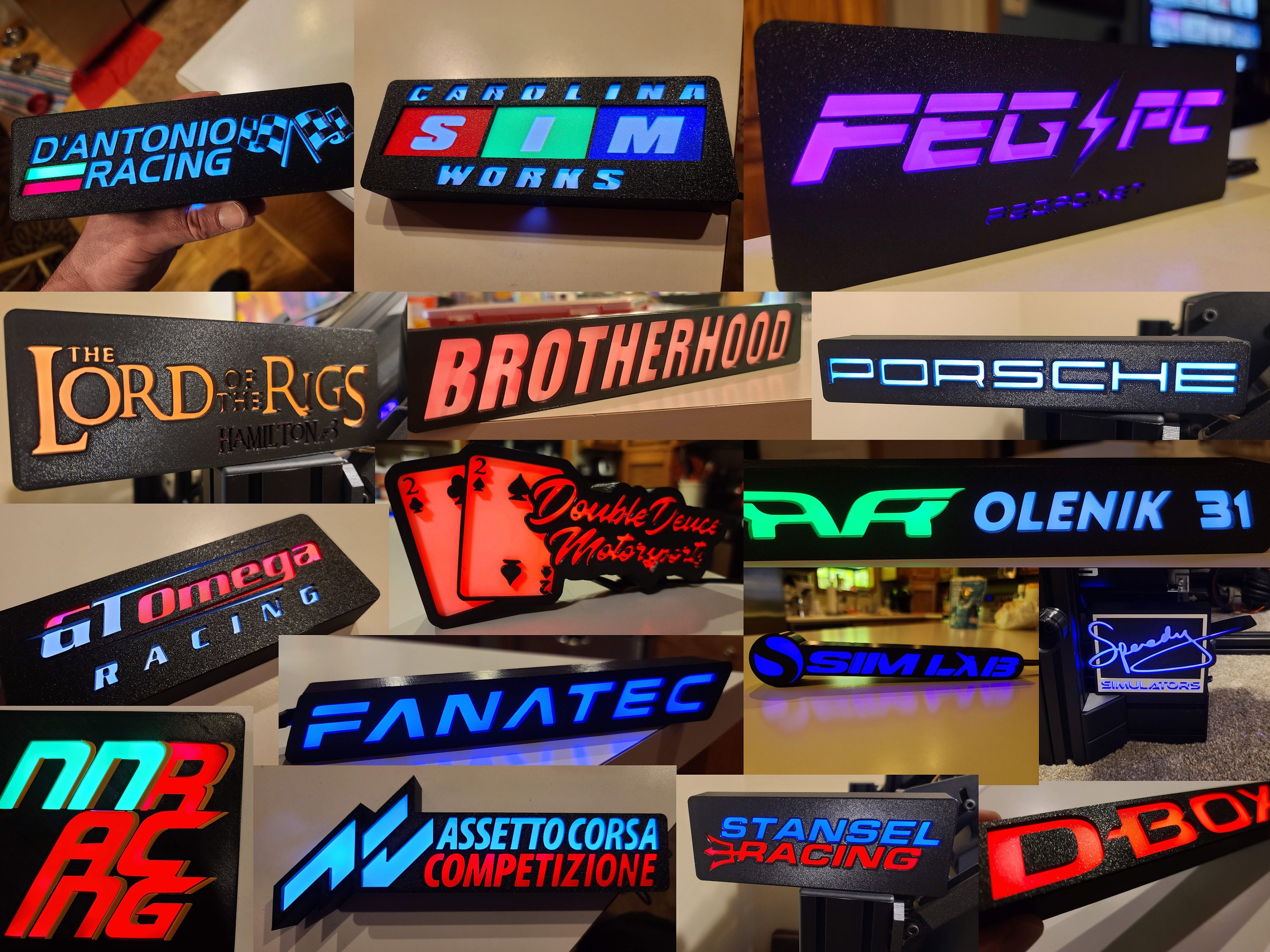 Custom Made RGB LED Lightboxes message me to submit your Etsy