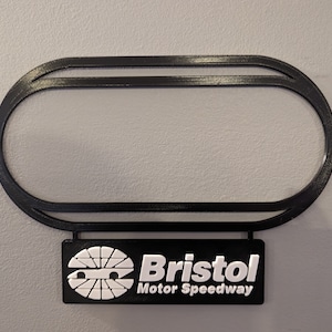 Bristol Motor Speedway-circuitkaart (meerkleurig met naamplaatje)