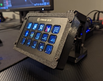 Stream Deck 15 Key Modular Adjustable Mount (Fully Enclosed) (MK1 or MK2 Models)