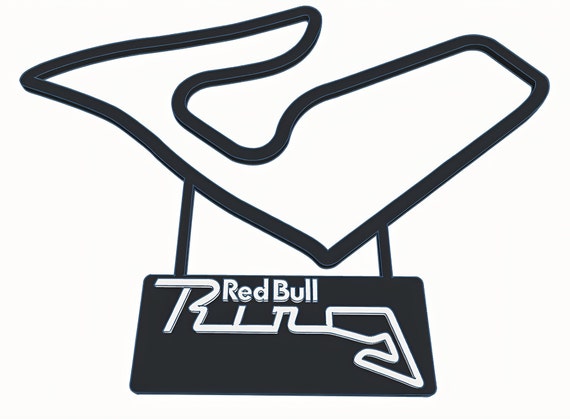 Redbull Ring Track Map With Nameplate Wall Art Etsy