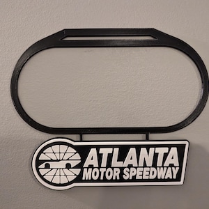 Atlanta Motor Speedway-baankaart met naamplaatje