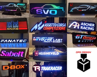 Sim Racing Themed RGB LED Lightboxes
